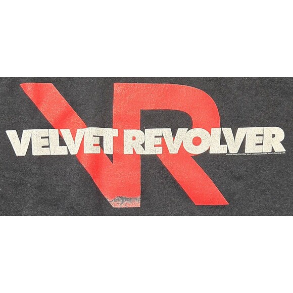 Vintage Velvet Revolver Shirt Y2K 2004 Anvil Red Bar Black Mens L Slash Weiland - Picture 7 of 11